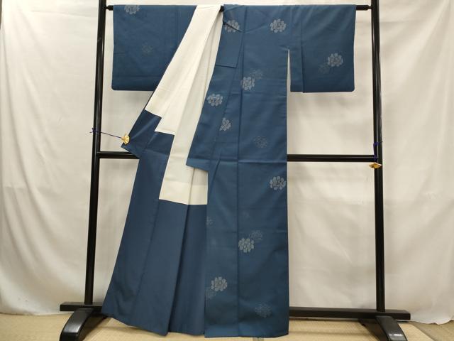 平和屋着物■上質な小紋　舞花文　正絹　逸品　AABJ5050st