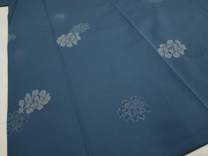 平和屋着物■上質な小紋　舞花文　正絹　逸品　AABJ5050st