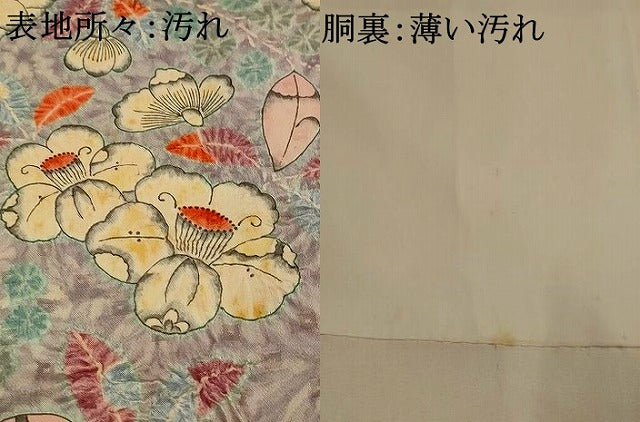 平和屋着物■訪問着　絞り　辻が花　正絹　逸品　AABJ5054st