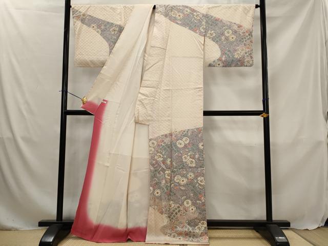 平和屋着物■訪問着　絞り　辻が花　正絹　逸品　AABJ5054st