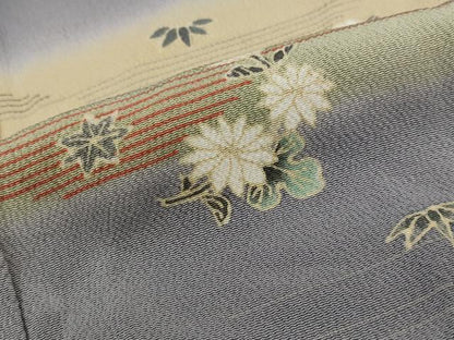 平和屋着物■豪華色留袖　作家物　舞花文　暈し染め　鬼しぼ縮緬　正絹　逸品　AABJ5067st