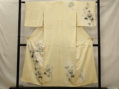 平和屋着物■訪問着　枝花文　暈し染め　金彩　正絹　逸品　AABJ5072st