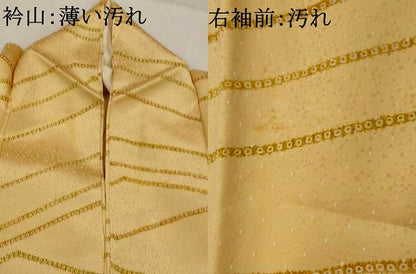 平和屋着物■上質な小紋　幾何学文様　正絹　逸品　AABJ5081st