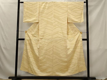 平和屋着物■上質な小紋　幾何学文様　正絹　逸品　AABJ5081st