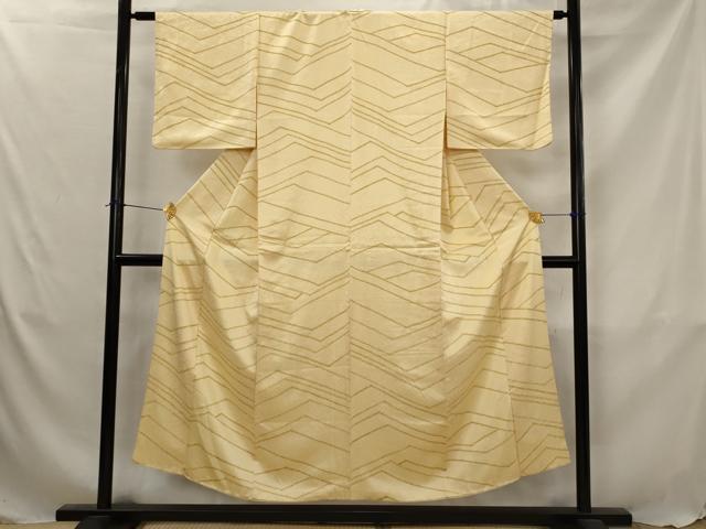 平和屋着物■上質な小紋　幾何学文様　正絹　逸品　AABJ5081st