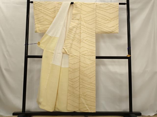 平和屋着物■上質な小紋　幾何学文様　正絹　逸品　AABJ5081st