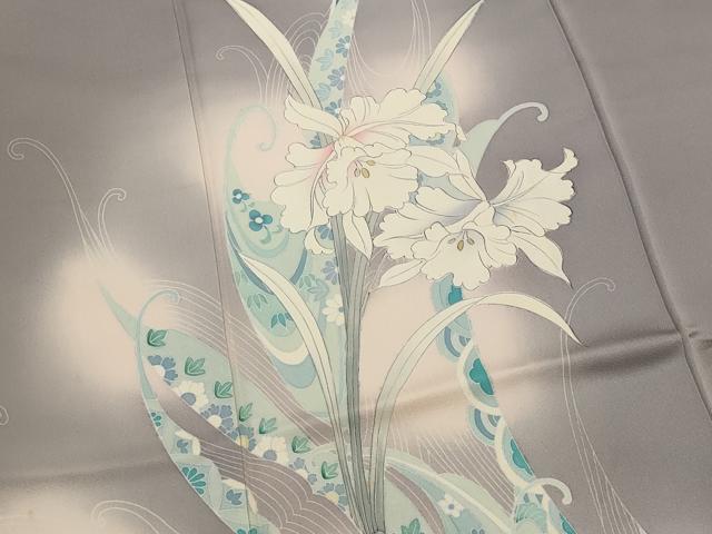平和屋着物■訪問着　流水花文　暈し染め　西武百貨店扱い　正絹　逸品　AABJ5083st