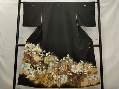 平和屋着物■豪華黒留袖　作家物　金彩螺鈿　秀匠苑　金彩　正絹　逸品　AABJ5087st