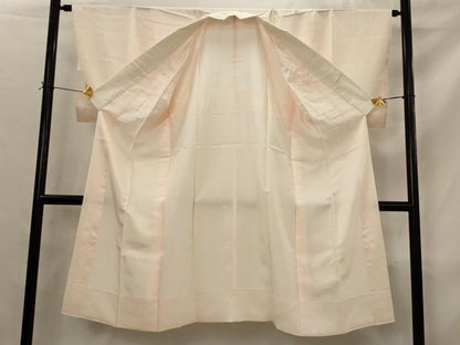 平和屋着物■長襦袢　袷　斜縞　暈し染め　正絹　逸品　AABJ5092st