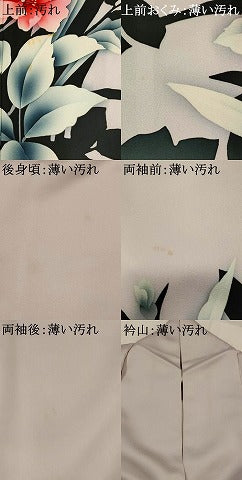 平和屋着物■訪問着　草花文　暈し染め　正絹　逸品　AABJ5097st
