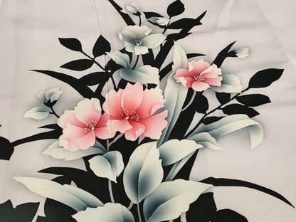平和屋着物■訪問着　草花文　暈し染め　正絹　逸品　AABJ5097st