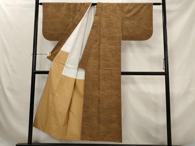 平和屋着物■上質な紬　霞文　正絹　逸品　AABJ5101st
