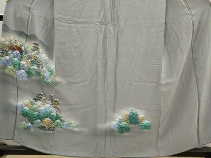 平和屋着物■訪問着　樹林文　金彩　正絹　逸品　AABJ5115st