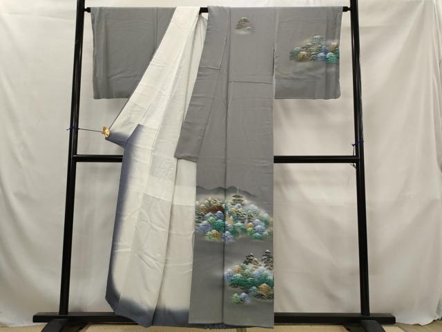 平和屋着物■訪問着　樹林文　金彩　正絹　逸品　AABJ5115st