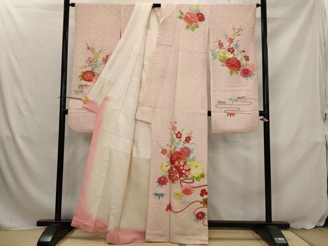 平和屋着物■豪華振袖　総絞り　刺繍　花鼓文　金銀糸　正絹　逸品　AABJ5121st