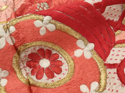平和屋着物■豪華振袖　総絞り　刺繍　花鼓文　金銀糸　正絹　逸品　AABJ5121st