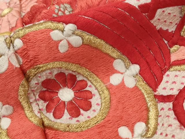平和屋着物■豪華振袖　総絞り　刺繍　花鼓文　金銀糸　正絹　逸品　AABJ5121st