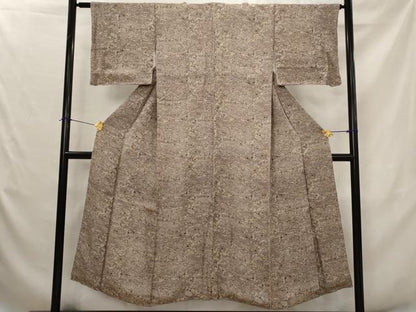 平和屋着物■上質な小紋　風景花文　正絹　逸品　AABJ5124st