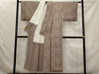 平和屋着物■上質な小紋　風景花文　正絹　逸品　AABJ5124st