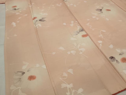 平和屋着物■上質な小紋　舞花文　暈し染め　正絹　逸品　AABJ5125st