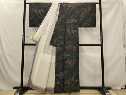 平和屋着物■本場大島紬　7マルキ　エ霞文様　正絹　逸品　AABJ5129st