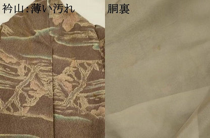 平和屋着物■江戸小紋　人物風景文　正絹　逸品　AABJ5130st