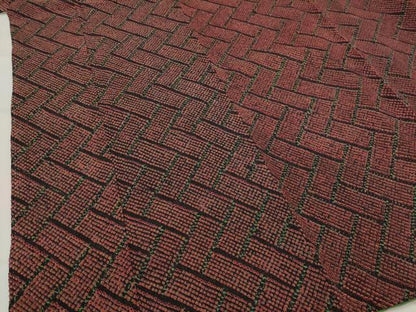 平和屋着物■上質な小紋　総絞り　網目文様　正絹　逸品　AABJ5132st