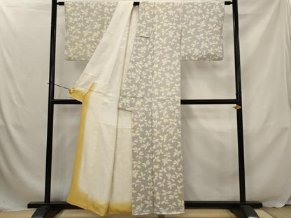 平和屋着物■上質な小紋　舞花文　金彩　正絹　逸品　AABJ5133st