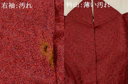 平和屋着物■上質な小紋　霞文　正絹　逸品　AABJ5140st