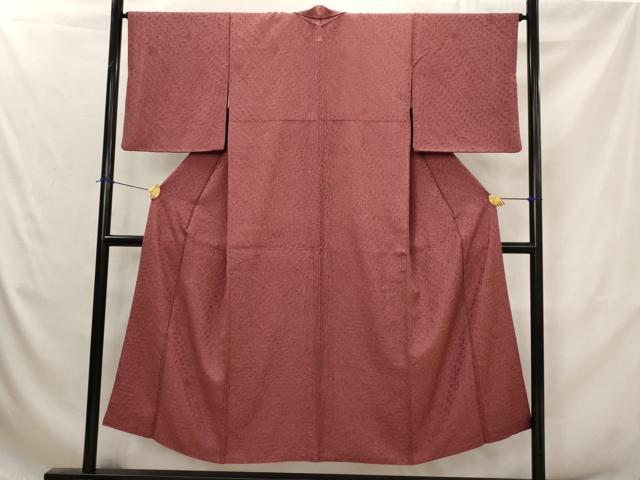 平和屋着物■上質な小紋　霞文　正絹　逸品　AABJ5140st