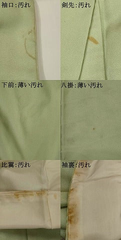 平和屋着物■豪華色留袖　駒刺繍　草花文　金糸　銀彩　正絹　逸品　AABJ5144st