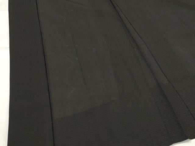 平和屋着物▽男性　黒紋付　羽織　スリーシーズン　春夏秋　塵除け　正絹　逸品　AABJ5178st