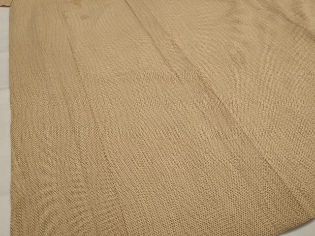 平和屋着物▽本塩沢　単衣　十字文様　正絹　逸品　AABJ5189st