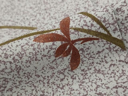 平和屋着物▽小紋　単衣　草花文　洗える着物　AABJ5193st