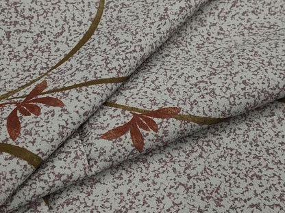 平和屋着物▽小紋　単衣　草花文　洗える着物　AABJ5193st