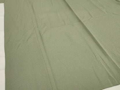 平和屋着物▽上質な色無地　単衣　岩井茶色　正絹　逸品　AABJ5194st