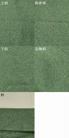平和屋着物▽男性　小紋　単衣　霞文　正絹　逸品　AABJ5195st