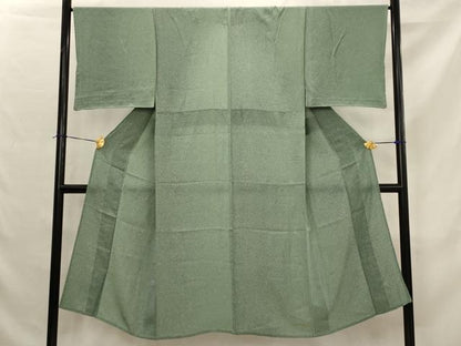 平和屋着物▽男性　小紋　単衣　霞文　正絹　逸品　AABJ5195st