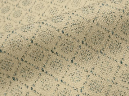 平和屋着物▽本塩沢　単衣　天井丸文　正絹　逸品　AABJ5199st