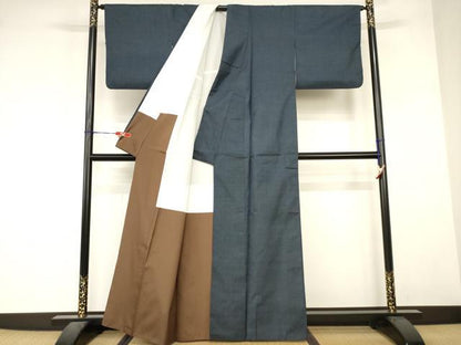 平和屋着物■本場大島紬　100亀甲　総詰め　正絹　逸品　AABJ5203br