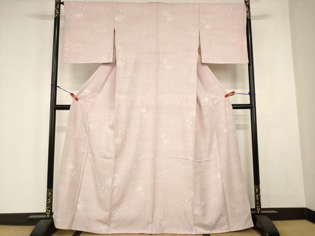 平和屋着物■上質な小紋　幾何学文様　胴抜き仕立て　正絹　逸品　AABJ5208br