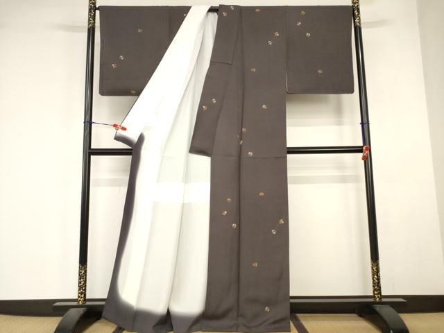 平和屋着物■上質な小紋　花丸文　正絹　逸品　AABJ5209br