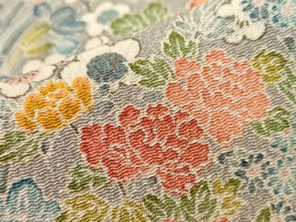 平和屋着物■上質な小紋　草花尽くし　正絹　逸品　AABJ5220br