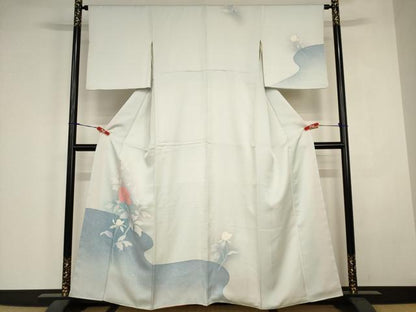 平和屋着物■訪問着　牡丹文　暈し染め　正絹　逸品　AABJ5223br