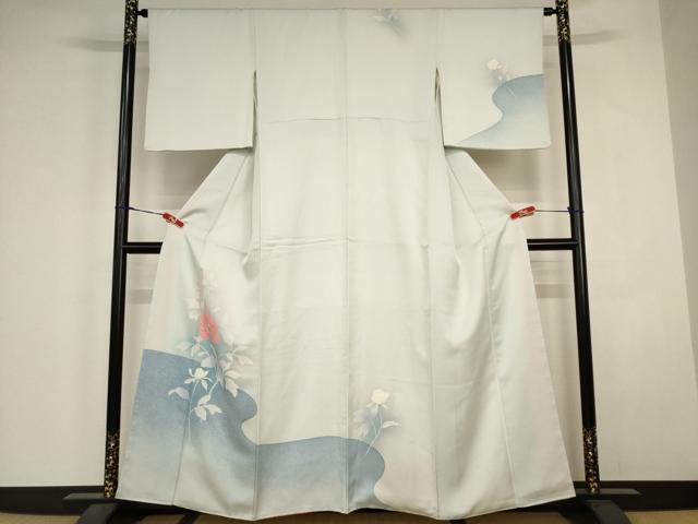 平和屋着物■訪問着　牡丹文　暈し染め　正絹　逸品　AABJ5223br
