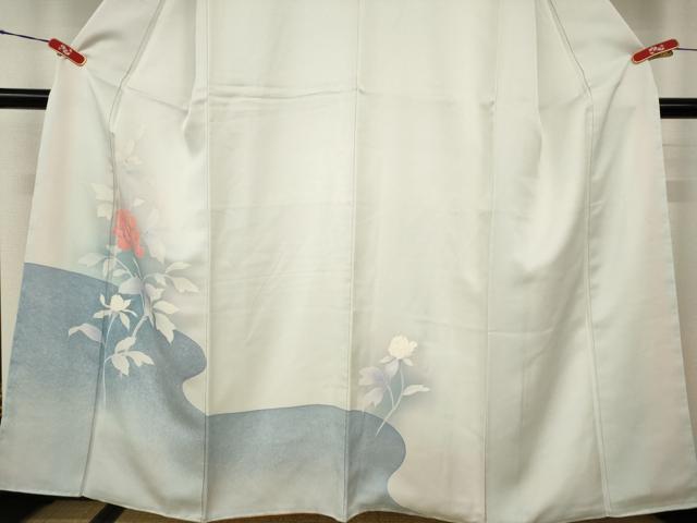 平和屋着物■訪問着　牡丹文　暈し染め　正絹　逸品　AABJ5223br