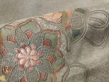 平和屋着物■訪問着　中国三大刺繍　スワトウ刺繍　汕頭刺繍　鏡裏霞文　暈し染め　金彩　正絹　逸品　AABJ5229br