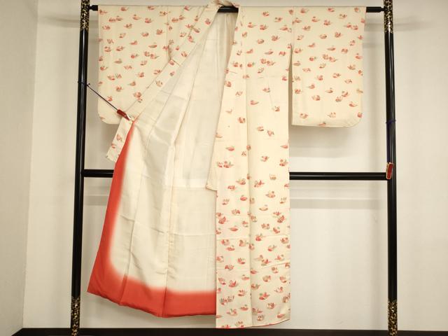 平和屋着物∵女の子　十三参り　子供　祝着　鴛鴦文　逸品　AABJ5250ja