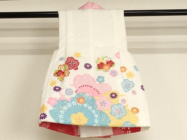 平和屋着物[]七五三　女の子　３歳　被布　MaoMao　浅田真央　舞桜文　暈し染め　金彩　AABJ5272ja