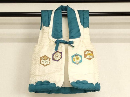 平和屋着物[]七五三　男の子　祝着・袖無し羽織セット　一つ実　鷹　松　金彩　逸品　AABJ5273ja